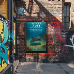 Rays Graceful Saltwater Fish Poster