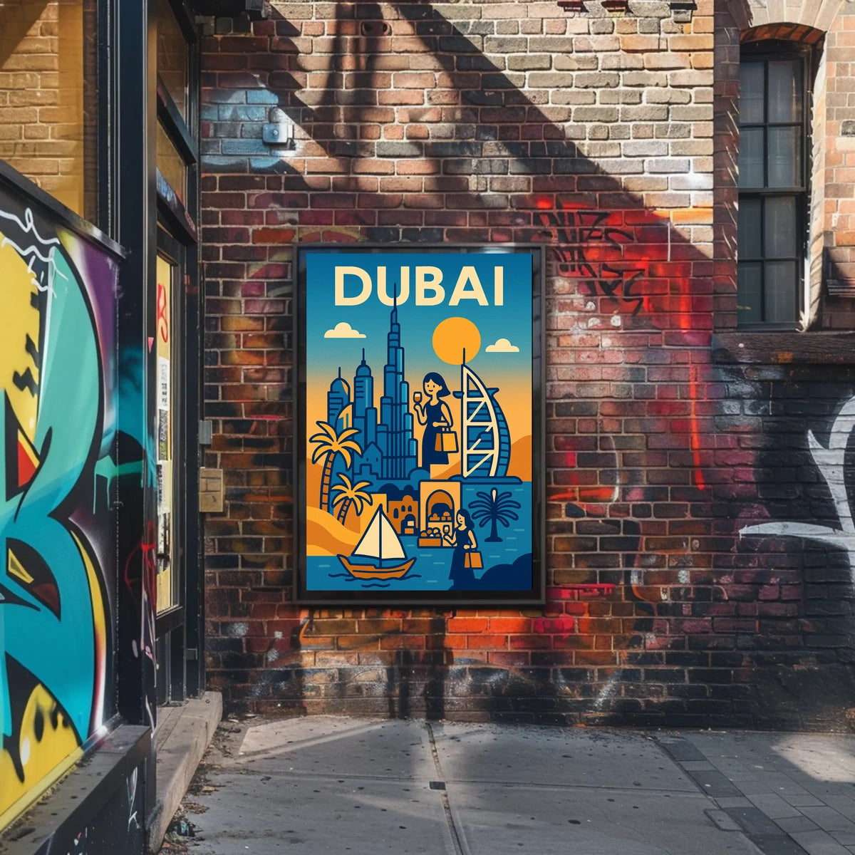 Discover Dubai Description Experience the vibrant blend of tradition Poster