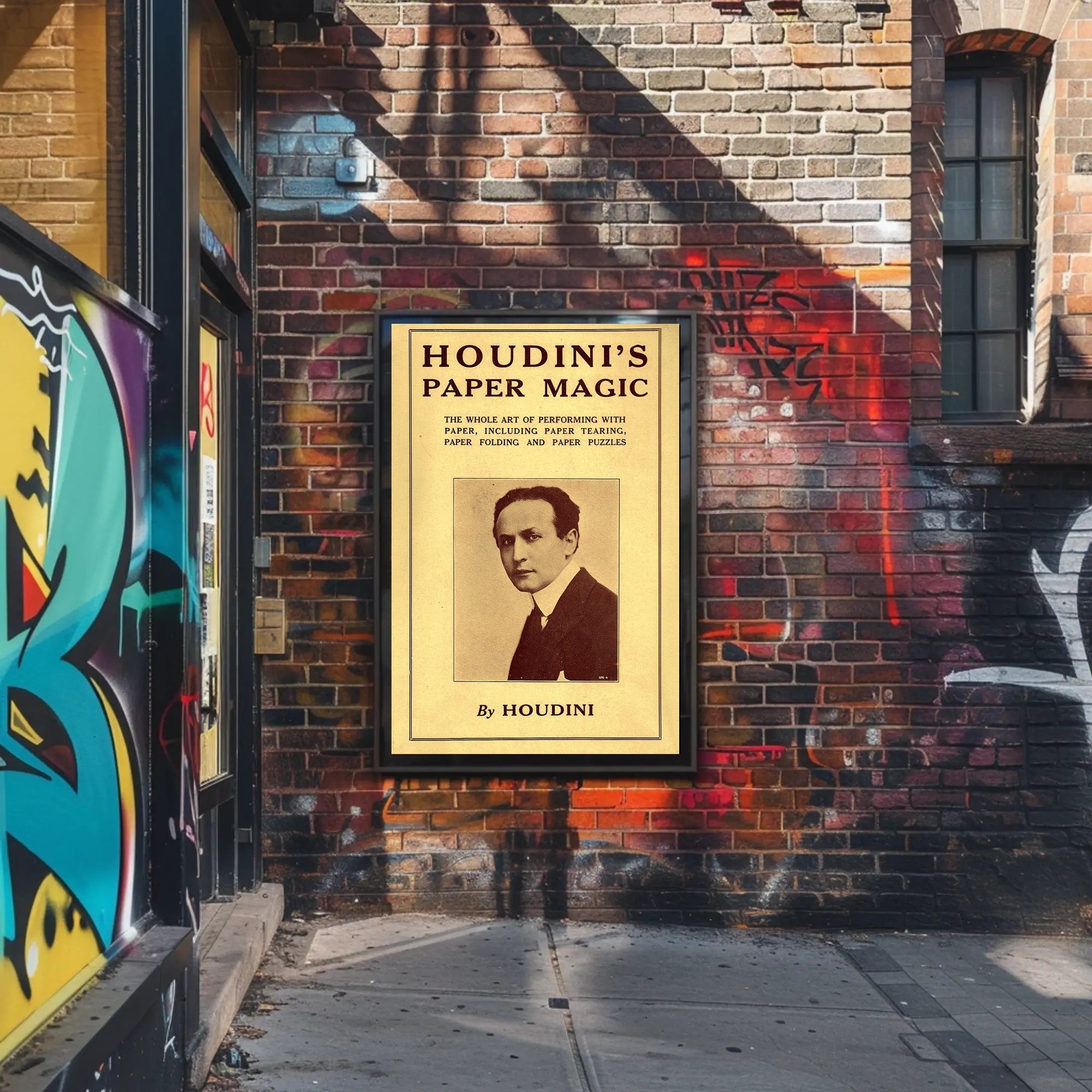 Houdini's Paper Magic: Vintage Cultural or Heritage Poster