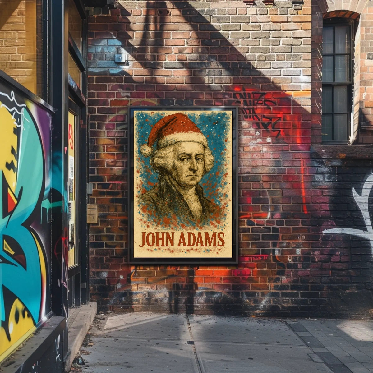 John Adams 2nd President of the United States Christmas SeriesPoster