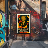 Donald Trump 45th President of the United States Abstract Pop Poster