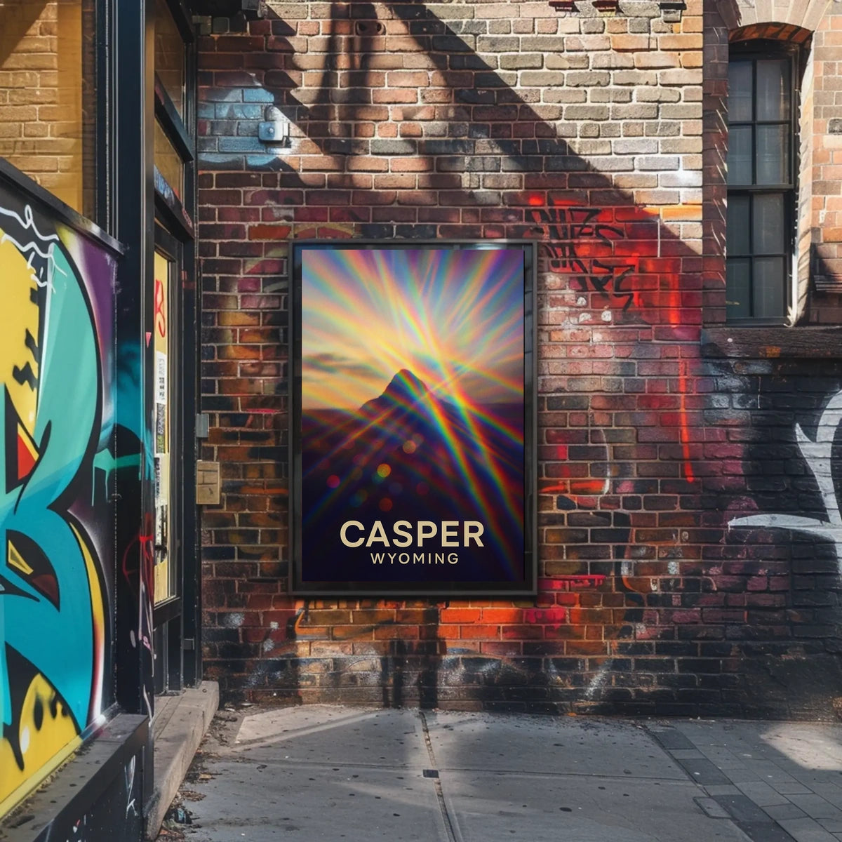 Casper Wyoming Vibrant Perspective Impressionism Poster