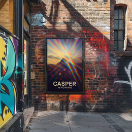 Casper Wyoming Vibrant Perspective Impressionism Poster