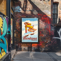 Montana Vermala Ski Resort Poster PosterGoat