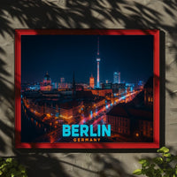 Berlin at Night Poster