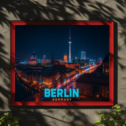 Berlin at Night Poster