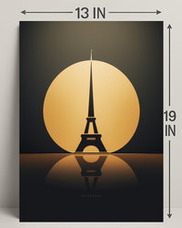 Eiffel Tower Silhouette Poster