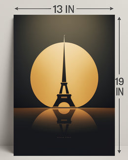 Eiffel Tower Silhouette Poster