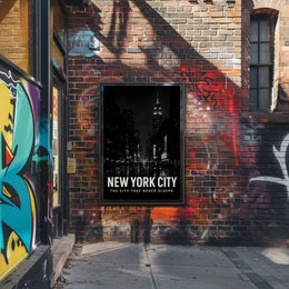 New York City The City That Never Sleeps Poster