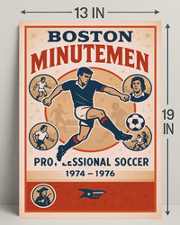 Boston Minutemen Soccer Team Poster PosterGoat
