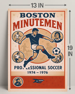 Boston Minutemen Soccer Team Poster PosterGoat