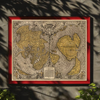 world map created by Oronce Fine in 1531 poster