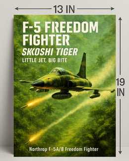 F-5 Freedom Fighter Skoshi Tiger Poster PosterGoat