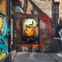 Halloween Jack-O'-Lantern Art Print Poster