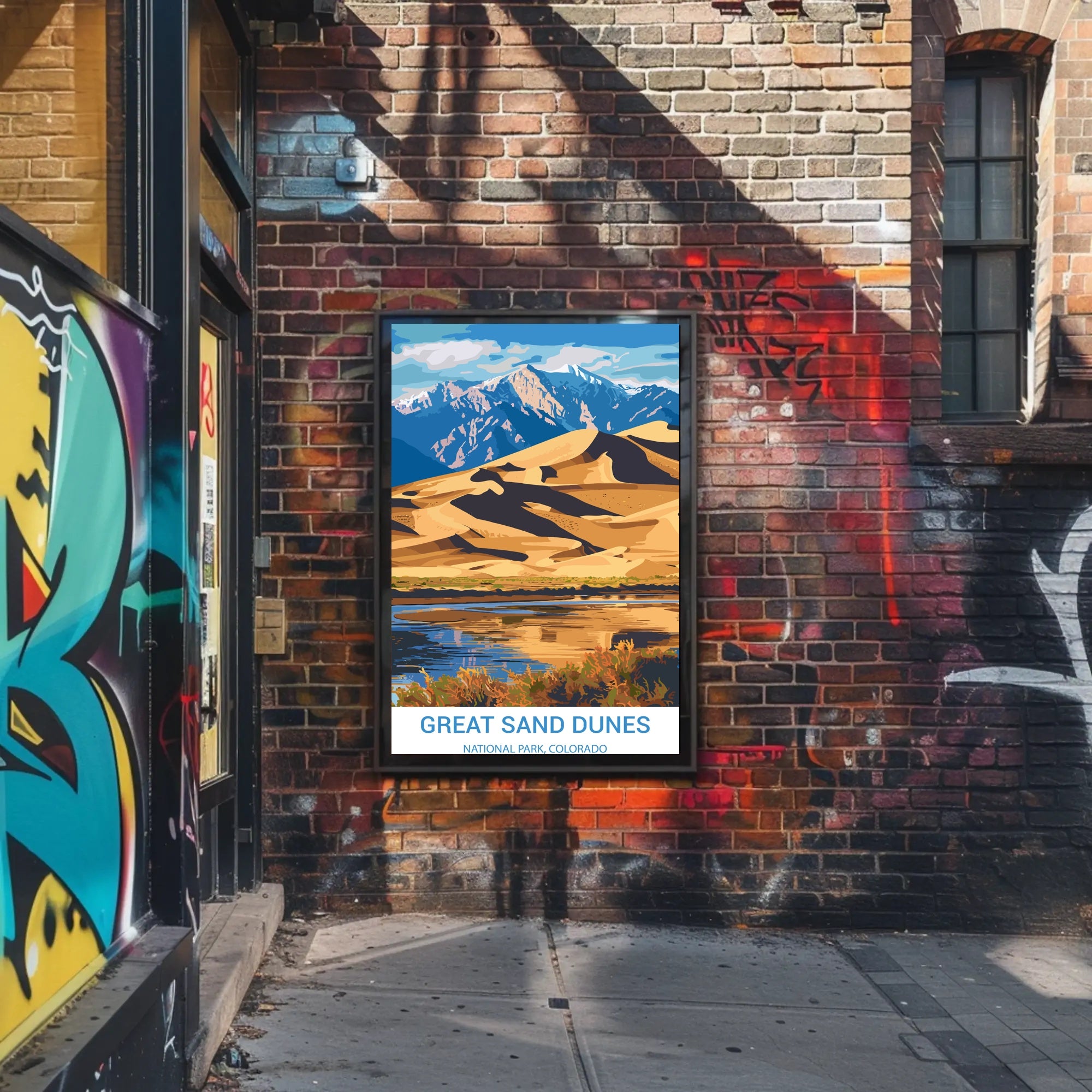 Great Sand Dunes National Park Scenic National Park Poster