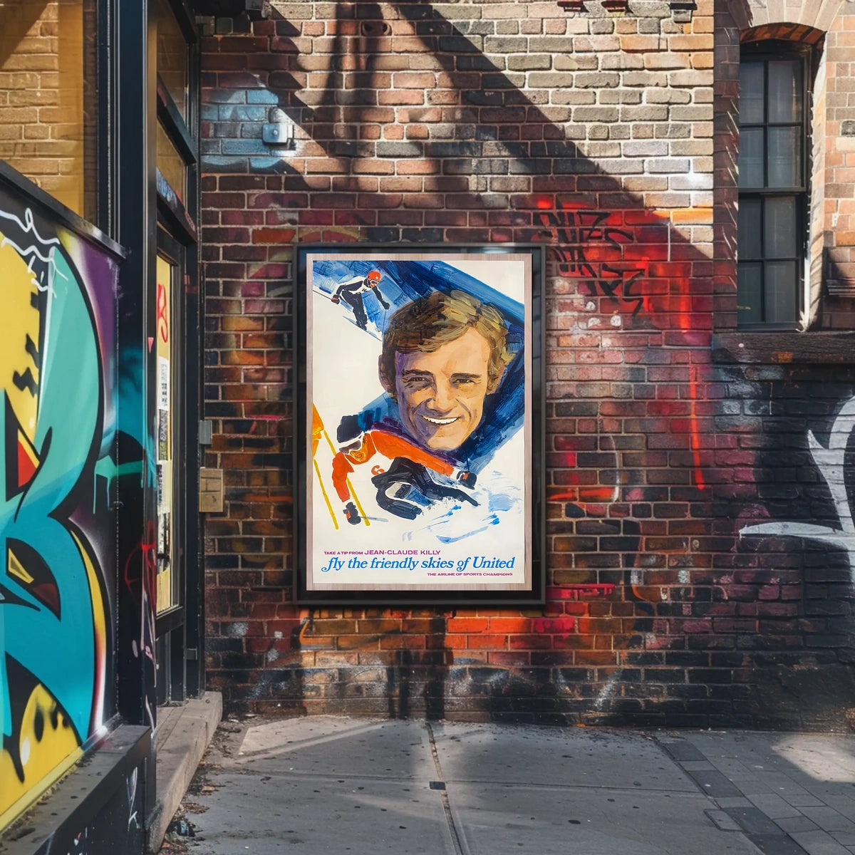 Jean-Claude Killy Fly The Friendly Poster