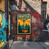 Seattle Skyline Poster