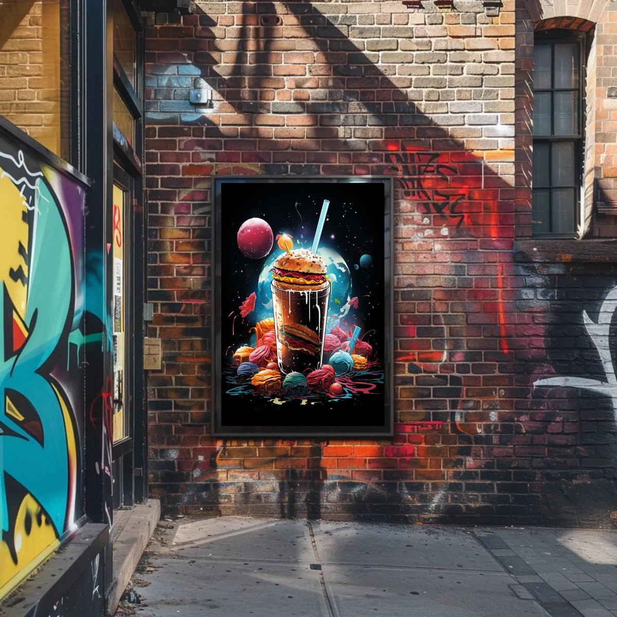 Cosmic Burger Fantasy Poster