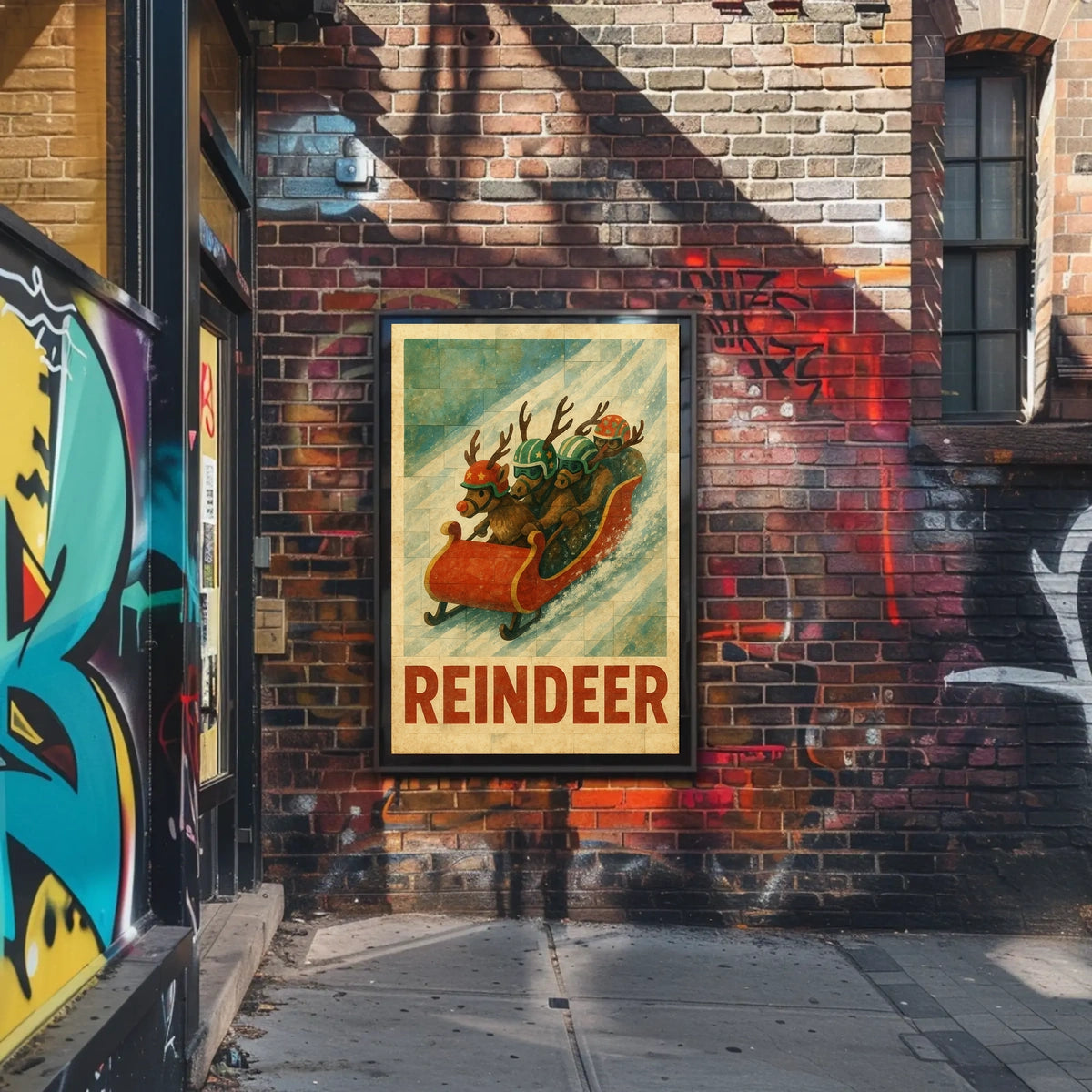 Reindeer Racing Adventure Poster