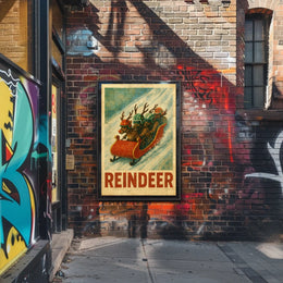 Reindeer Racing Adventure Poster