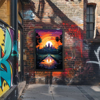 Sunset Over Angkor Wat Poster