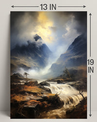 Majestic Mountain Landscape Poster