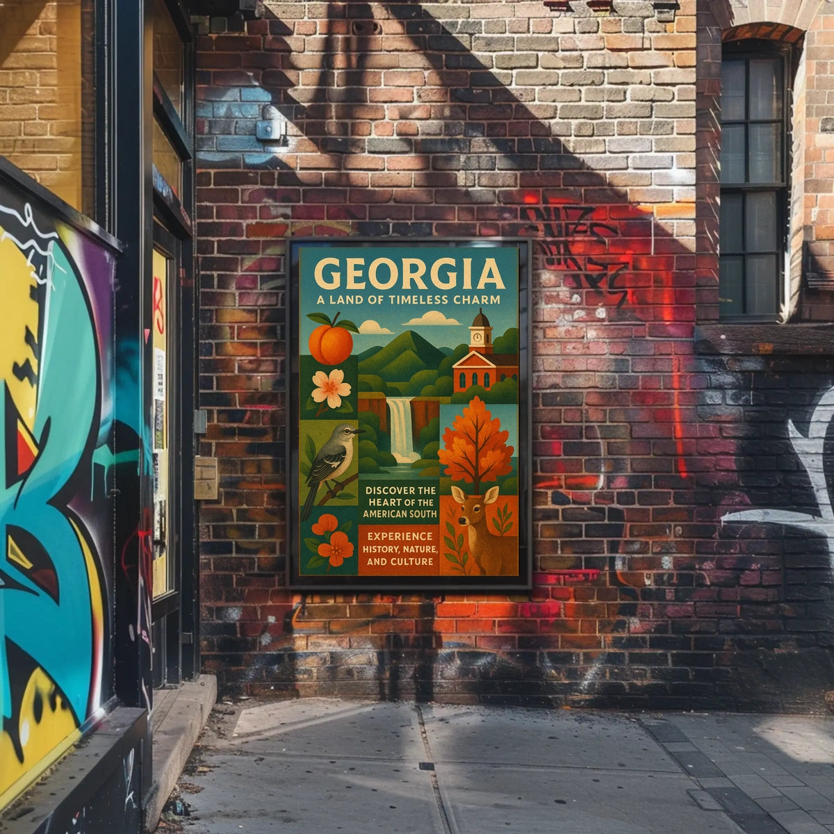Georgia A Land Of Timeless Charm Poster