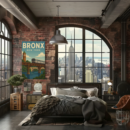 Bronx Bound: Crossing the Harlem River New York Poster