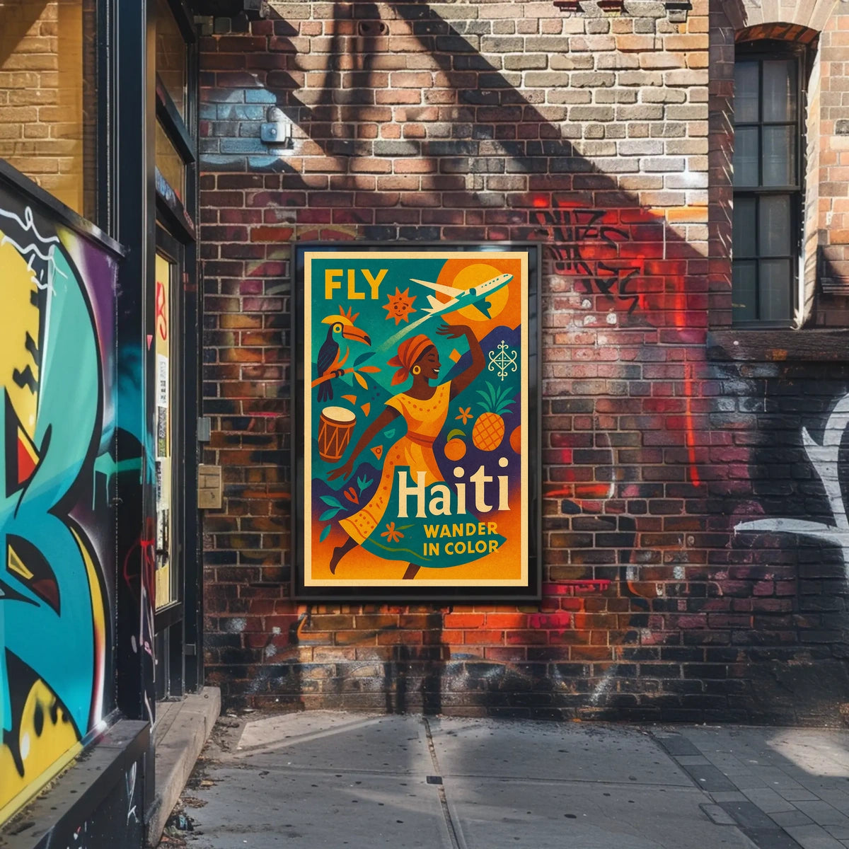 Fly Haiti Wander in Color Poster