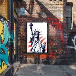 Statue of Liberty Celebrated Masterpiece Travel Poster