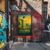 Brazilian Sunset Harmony: Travel Poster