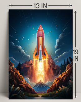 Rocket Launch Adventure Poster