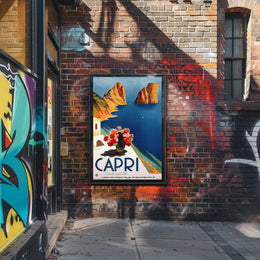 Capri Isola del Sole Travel Poster PosterGoat