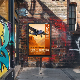 Ford C-3 Trimotor The Flying Washboard Poster