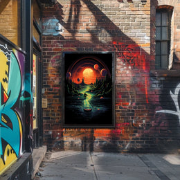 Journey Through An Alien Landscape Poster