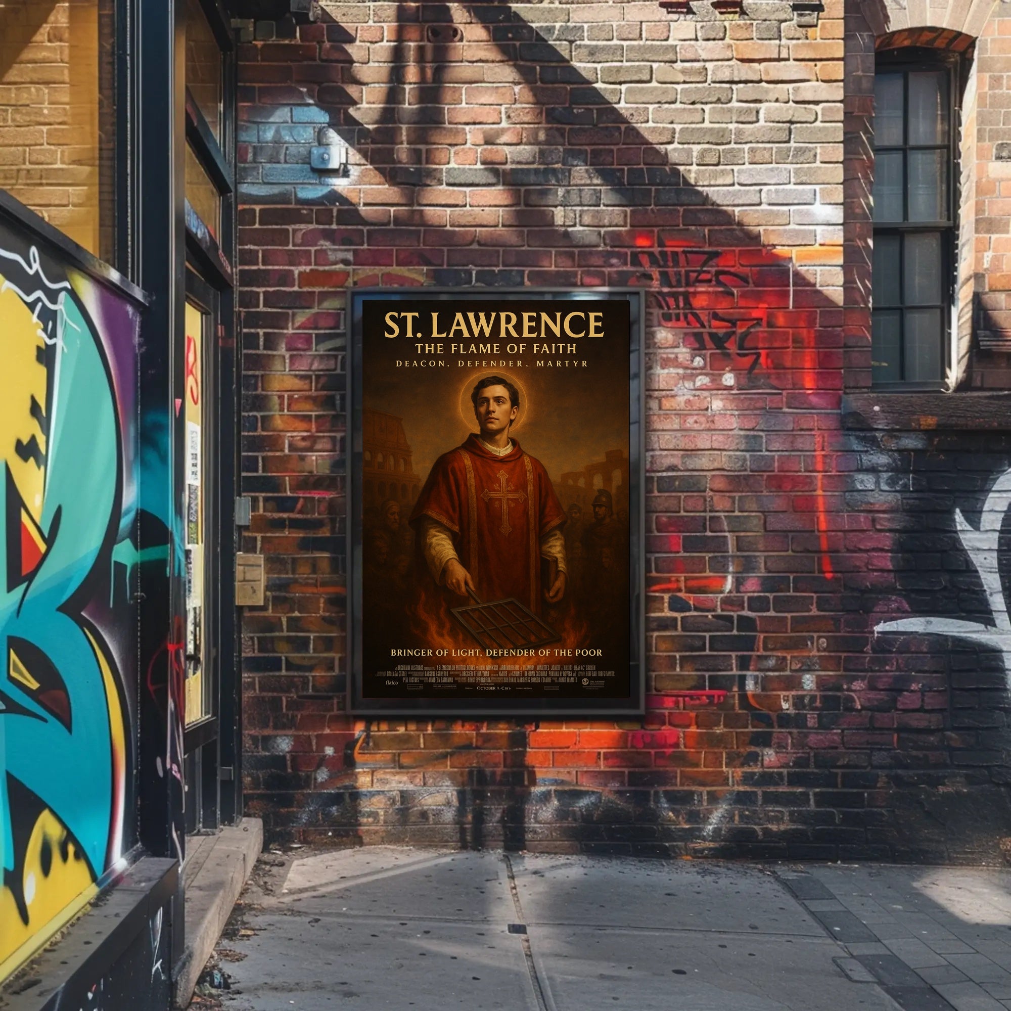 St. Lawrence The Flame Of Faith Poster