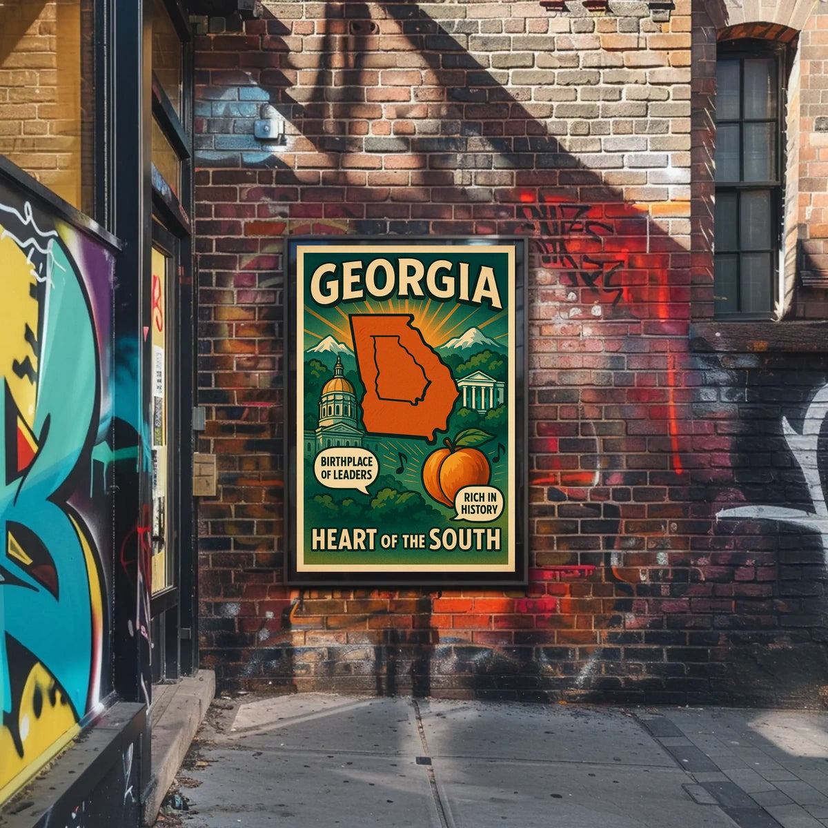 Georgia Heart Of The South Poster