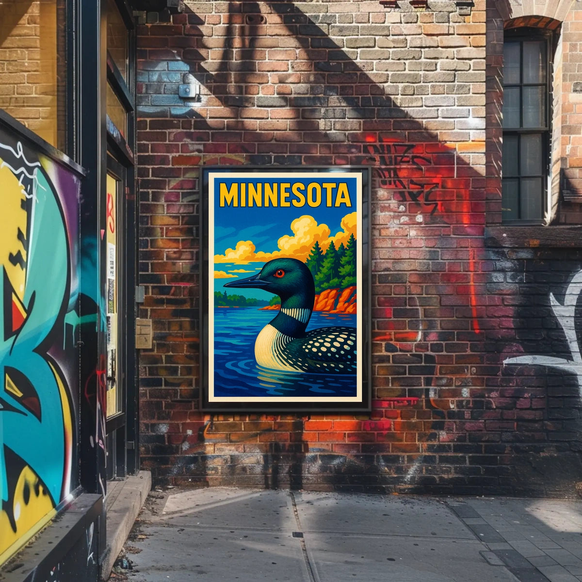 Minnesota Loon Poster