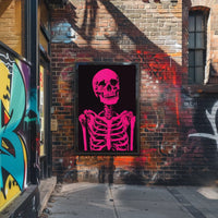Skeleton Graphic Bold Contrast Poster