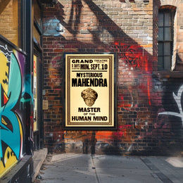 Mysterious Mahendra Vintage Performance Cultural or Heritage Poster