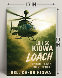 Bell OH-58 Kiowa Eyes in the Sky Poster PosterGoat