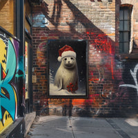 Festive Seal In Winter Wonderland Poster