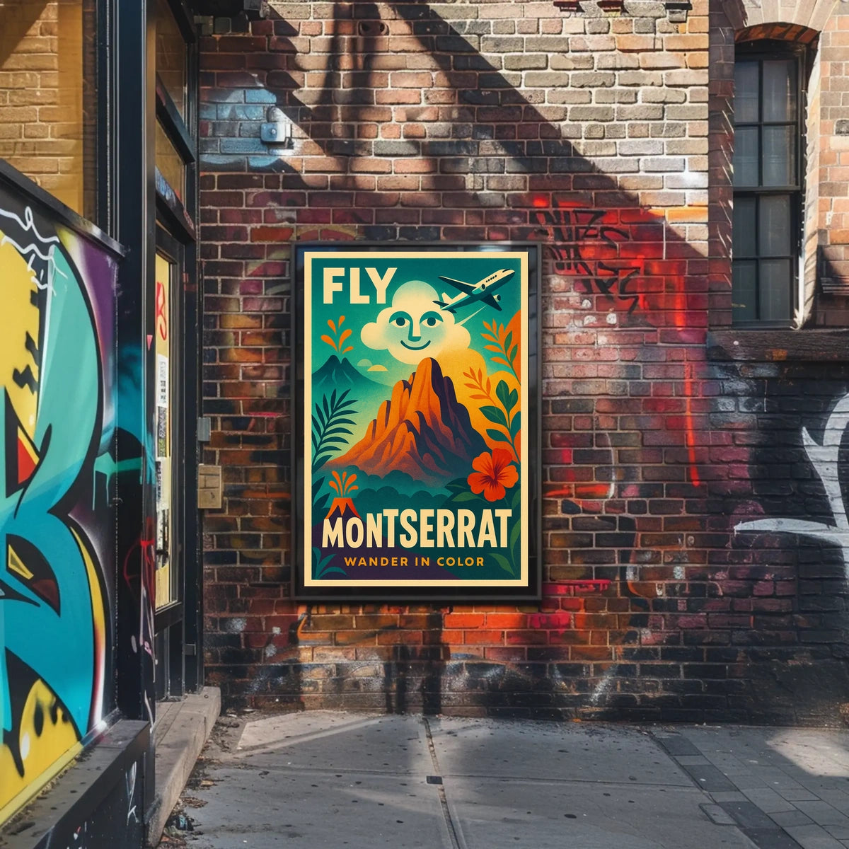 Fly to Montserrat Poster