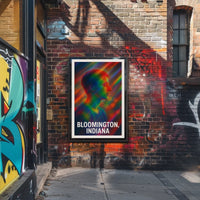 Vibrant Portrait Bloomington Indiana Expressionism Poster