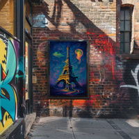 Surreal Parisian Dreamscape Poster