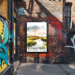 Everglades Watercolor Wall Art Poster