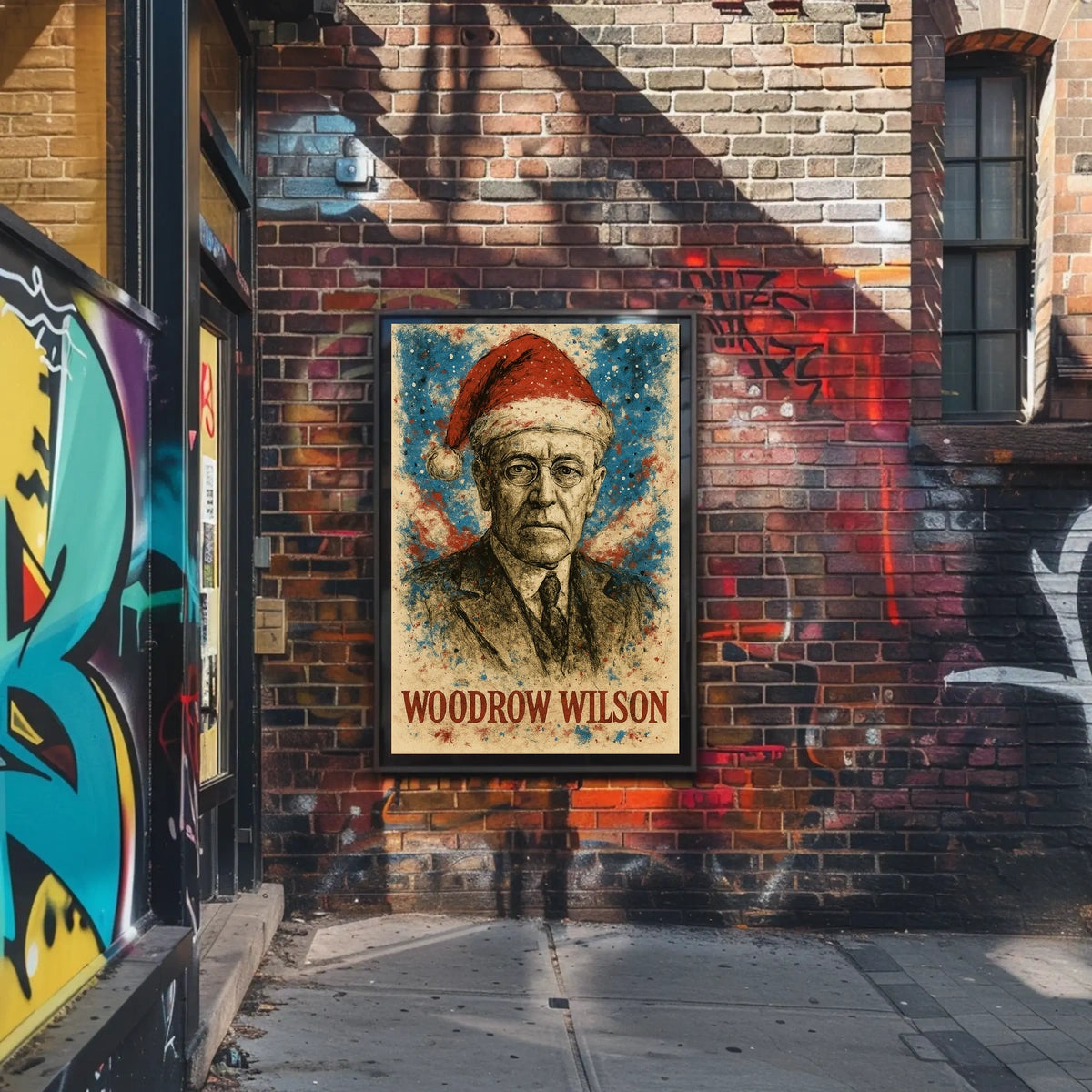 Woodrow Wilson 28th President of the United States Christmas SeriesPoster