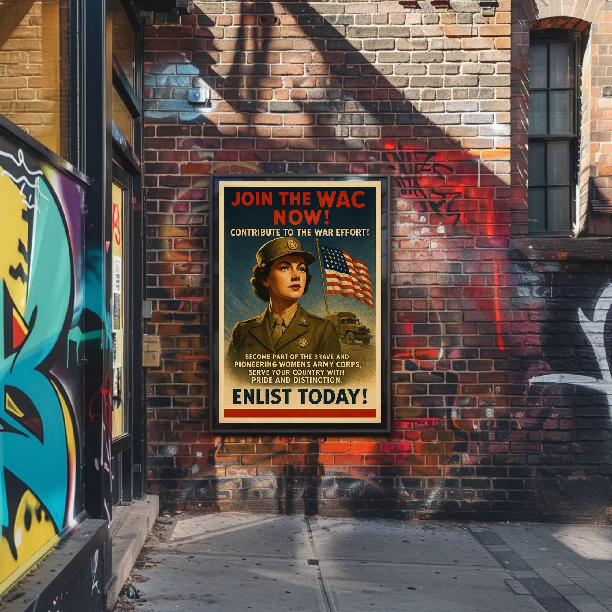Enlist in the Women's Army Corps Poster