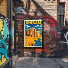 Shibam The Manhattan Of The Desert Poster