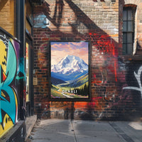 Denali Scenic Beauty Captured In National Park Poster